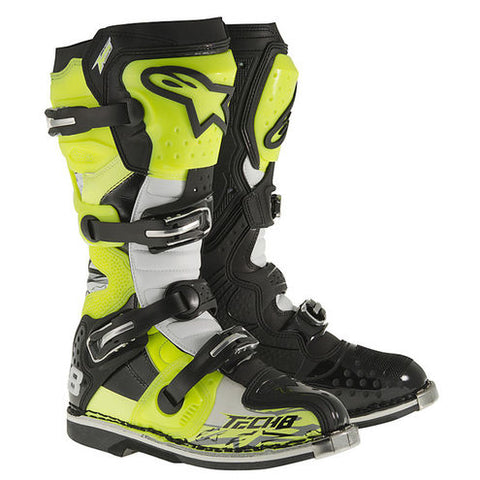 ALPINESTARS TECH 8 RS YELLOW FLUO BLACK WHITE 42