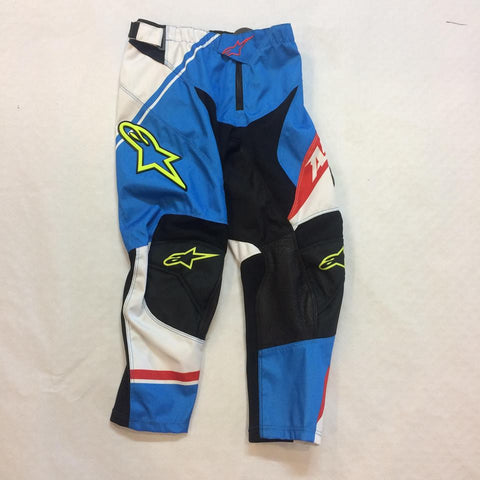 ALPINESTARS YOUTH RACER PANTS BLUE WHITE 24