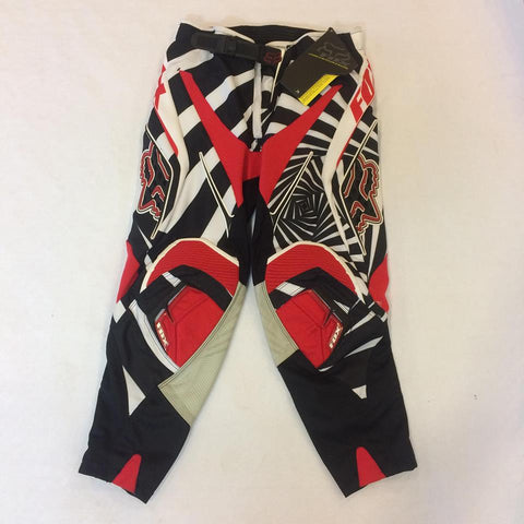 FOX RACEPANTS 180 YOUTH BLACK RED 26