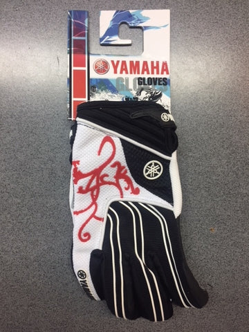 YAMAHA MX START GLOVES BLACK WHITE SMALL