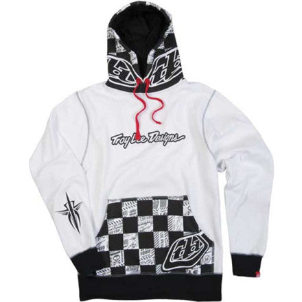 TLD CHECK IT FLEECE WHITE MEDIUM