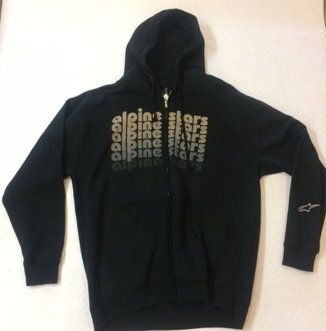 ALPINESTARS CLEAN FADE FULL ZIP HOODIE BLACK XL