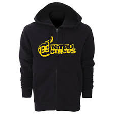 NITRO CIRCUS BOMB ZIP HOODIE BLACK MEDIUM