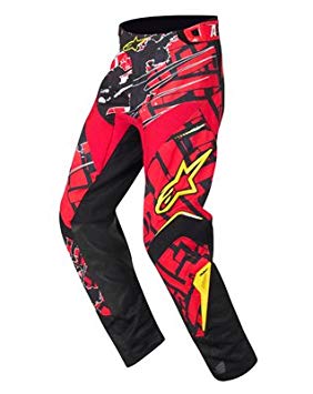 ALPINESTARS CHARGER BLOKZ PANTS BLACK RED YELLOW 30