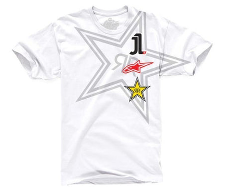 ALPINESTARS ROCKSTAR JORGE LORENZO EL UNO TEE WHITE