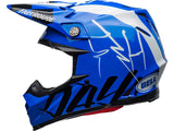 BELL MOTO-9 FLEX FASTHOUSE GLOSS BLUE/WHITE MEDIUM