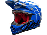 BELL MOTO-9 FLEX FASTHOUSE GLOSS BLUE/WHITE MEDIUM