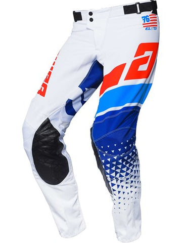 ANSWER ELITE KORZA PANTS WHITE RED HYPER BLUE REFLEX 32